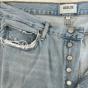 AGOLDE Women's Light Blue Jeans